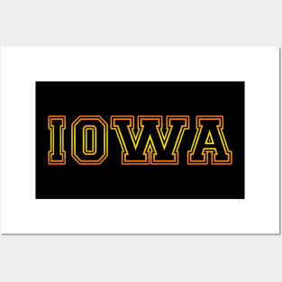 Iowa Pride Yellow and Black Posters and Art